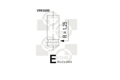 Клапан ГБЦ BGA (V991600)