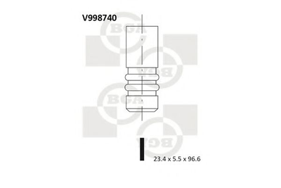 Клапан ГБЦ BGA (V998740)