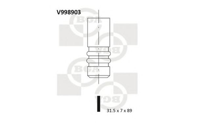 Клапан ГБЦ BGA (V998903)