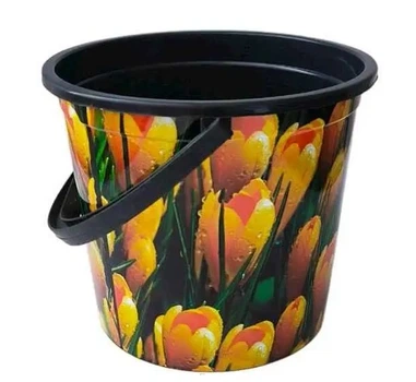 Відро з малюнком Plastic's Craft Крокуси 10 л (ТВ000029812)