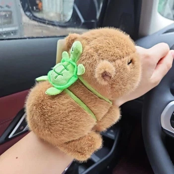 Капібара м'яка іграшка-браслет на руку capybara з рюкзачком