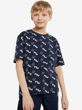 Футболка для мальчиков FILA 134-140 (140) Темно-синий 120599FLA-M3