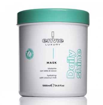 Маска Envie Luxury DAILY SHINE для увлажнения и блеска волос с кокосом 1000ml