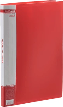 Папка пластиковая Buromax A4 20 файлов Красная (BM.3605-05)
