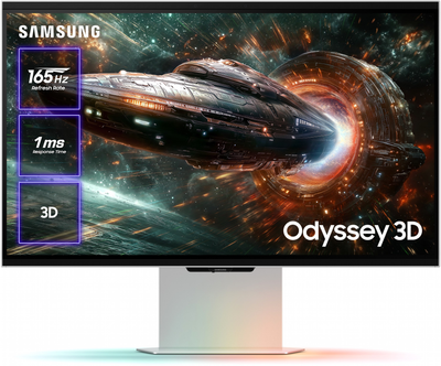 Монітор 27" Samsung Odyssey 3D G90XF 4K 165Hz Gaming Monitor (LS27FG900XIXCI)