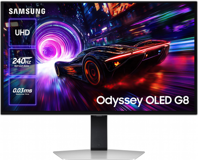Монітор 27" Samsung Odyssey OLED G8 G81SF 4K 240Hz Gaming Monitor (LS27FG812SIXCI)