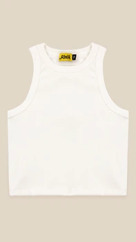 Майка однотонная для девочки LAWA GBC02347 146 см Молочный shop (2000999243233)