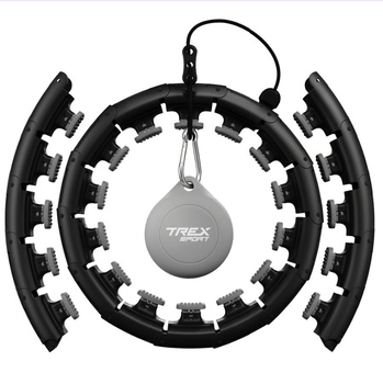 Хулахуп Trex Sport TX-010CHH массажный с утяжелителем черный