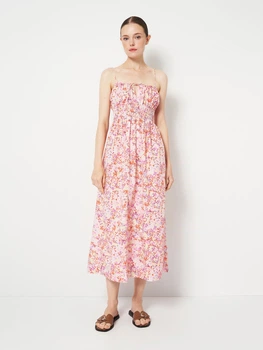 Сарафан женский H&M 1079435_цветы XS Розовый (KAY2000001631232)