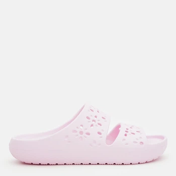 Женские шлепанцы для пляжа Crocs Classic Floral Cut Out Sandal PkM 210966-6ZW 38-39 (M6/W8) 24 см Pink Milk (198445119576)