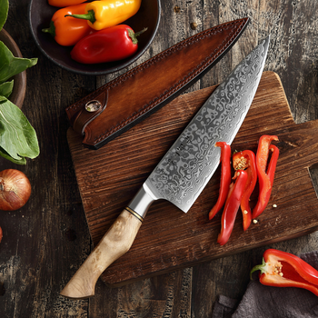 Шеф-нож HEZHEN 21 см Желтый (B30-001) – купить онлайн на ROZETKA