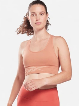 Спортивний топ жіночий Reebok 2M TS UBF Seamless Cro H65611 M Лососевий (4065423360915)