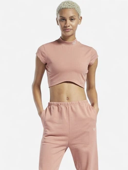 Топ жіночий Reebok 2M CL WDE Tight SS TOP HB8653 XS Пудровий (4065423494207)