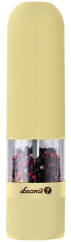 Młynek do przypraw Łucznik PM-102 LED elektryczny waniliowy (5902022185237)