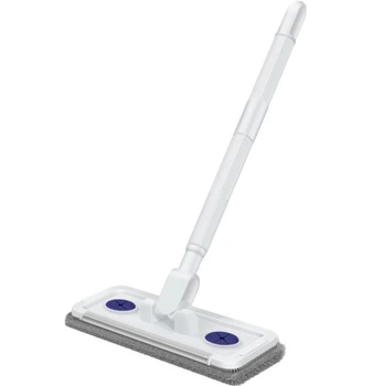 Міні швабра для миття вікон та поверхонь Face Towel Mop з отворами для додавання миючого засобу