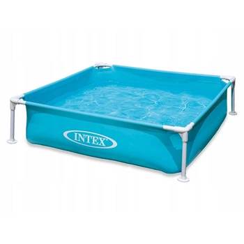 Дитячий каркасний басейн Intex 57173 із ПВХ 122 х 122 х 30 см на 337 л Синій (21-9-57173)