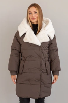 Зимняя куртка Miorichi Фрея 56 Коричневый (01212-br--brown56)