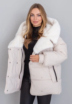 Зимова куртка Miorichi Дора 54 Молочний (01209-white54)