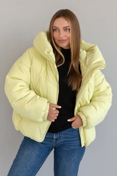 Зимняя куртка Miorichi Селін 50 Лимонний (01210-yellow50)