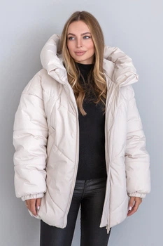 Зимняя куртка Miorichi Селін міді 50 Молочний (01211-white50)