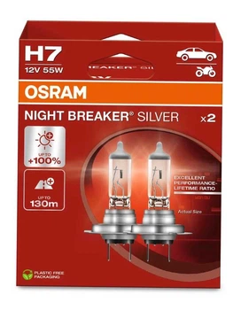 Галогенная лампа OSRAM H7 Night Breaker Silver 64210NBS-2HB +100% компл. (02246)
