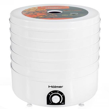 Сушарка для продуктів Holmer HFD-52W 520Вт 5 рівнів діаметр 38см