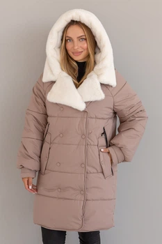 Зимняя куртка Miorichi Фрея 52 Бежевий (01212-brown52)
