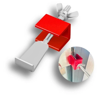 Портативний замок Doorstop RED на двері для подорожей, готелів, номерів, гуртожитків, спальні