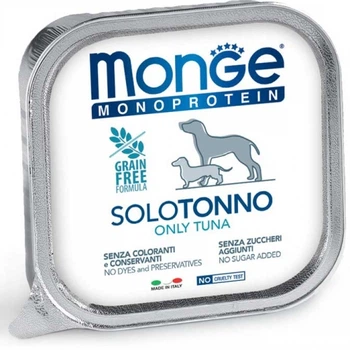 Вологий корм для собак MONGE (Монж) DOG SOLO 100% тунець 0.15 кг 5 шт.