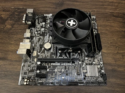 Игровой комплект Материнская плата A320M+ AMD Ryzen 3 2200G + 8 GB DDR4 Б/У