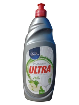 Засіб для миття посуду Deluxe Ultra Platinum Aplfel 850 мл