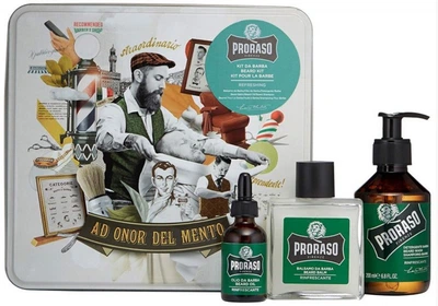Набор для бороды из 3-х предметов Proraso Beard Kit Refresh