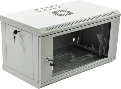 Шкаф серверный CMS 19" 6U 600x400x373 мм настенный Серый (UA-MGSW1L64G)