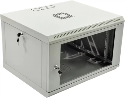 Шкаф серверный CMS 19" 6U 600x500x373 мм настенный Серый (UA-MGSW1L65G)