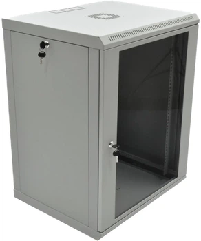 Шафа серверна CMS 19" 18U 600x600x907 мм настінна Сіра (UA-MGSW1L186G)