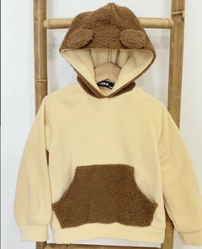 Худі дитячий флісовий ведмедик Alwair Kids Коричневий 110см 13937