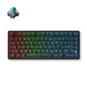Игровая клавиатура MCHOSE Jet 75 Topographic Black с переключателями Kailh Magnetic God Switch