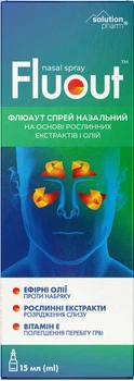 Флюаут спрей для носа Solution Pharm на основе растительных экстрактов и масел флакон 15 мл (4820232720585)