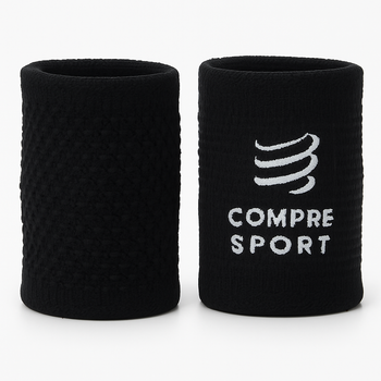 Напульсник спортивний на руку Compressport Racing Sweatbands, Black (XBNU10499000TU)