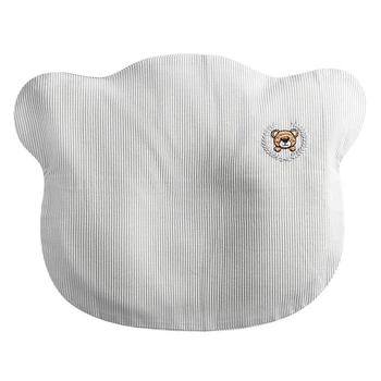 Наволочка на подушку ортопедичну дитячу BabyComfort PAPAELLA 23х30 см бавовна з вишивкою сіра