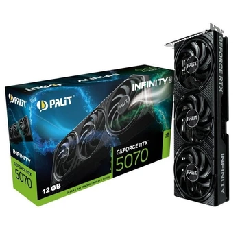 Видеокарта GeForce RTX 5070 12 ГБ GDDR7 для игр 7680x4320 черная