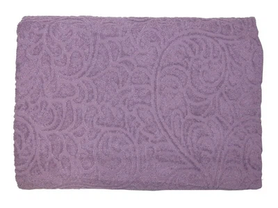 Простирадло махрове Parisa Home. Жаккард J-079 - N05 сливового кольору-150х200