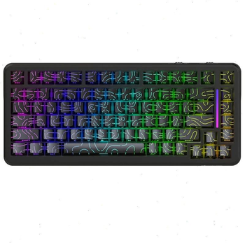 Клавіатура Магнітна ATTACK SHARK X82 PRO HE Black Contour Бездротова Ігрова RGB. 2.4G/Bluetooth/Кабель. Батарея 5000mAh. Кабель Авіатор. 8000 Герц/c. Магнітні Світчі