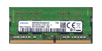Оперативна пам'ять для ноутбука Samsung DDR4 8GB 2133MHz SO-DIMM 1Rx8 PC4-2133P Ref (M471A1K43BB0-CPB)