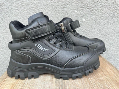 Дитячі демісезонні черевики для хлопчиків Clibee Black-II 32 р, чорні
