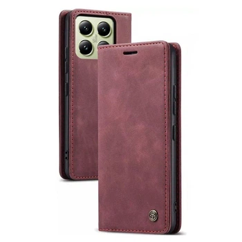 Чохол книжка Caseme з магнітом для Xiaomi 14T Pro бордовий