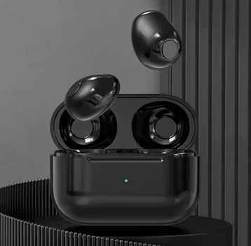 Бездротові міні-навушники Earbuds маленька гарнітура з Bluetooth, чорні (110640849)