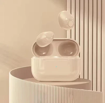 Бездротові міні-навушники Earbuds маленька гарнітура з Bluetooth, бежеві (110640851)