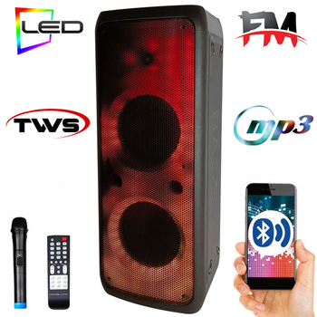 Портативна колонка Goldteller GT 5050 Bluetooth Usb TF FM потужна акустична система з мікрофоном