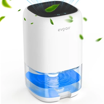 Осушувач повітря Evoair HUMIX300, компактний і безшумний, з LED-підсвічуванням, 300 мл/доба, резервуар 1 л, для дому та офісу
